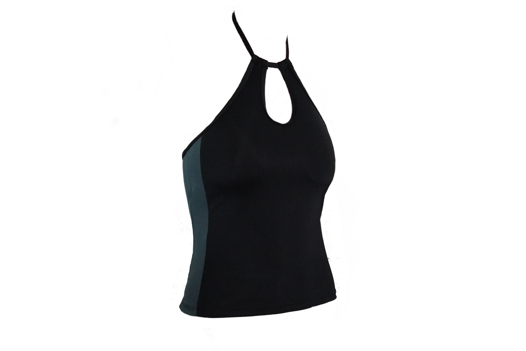 The Tankini Set | Black and Charcoal