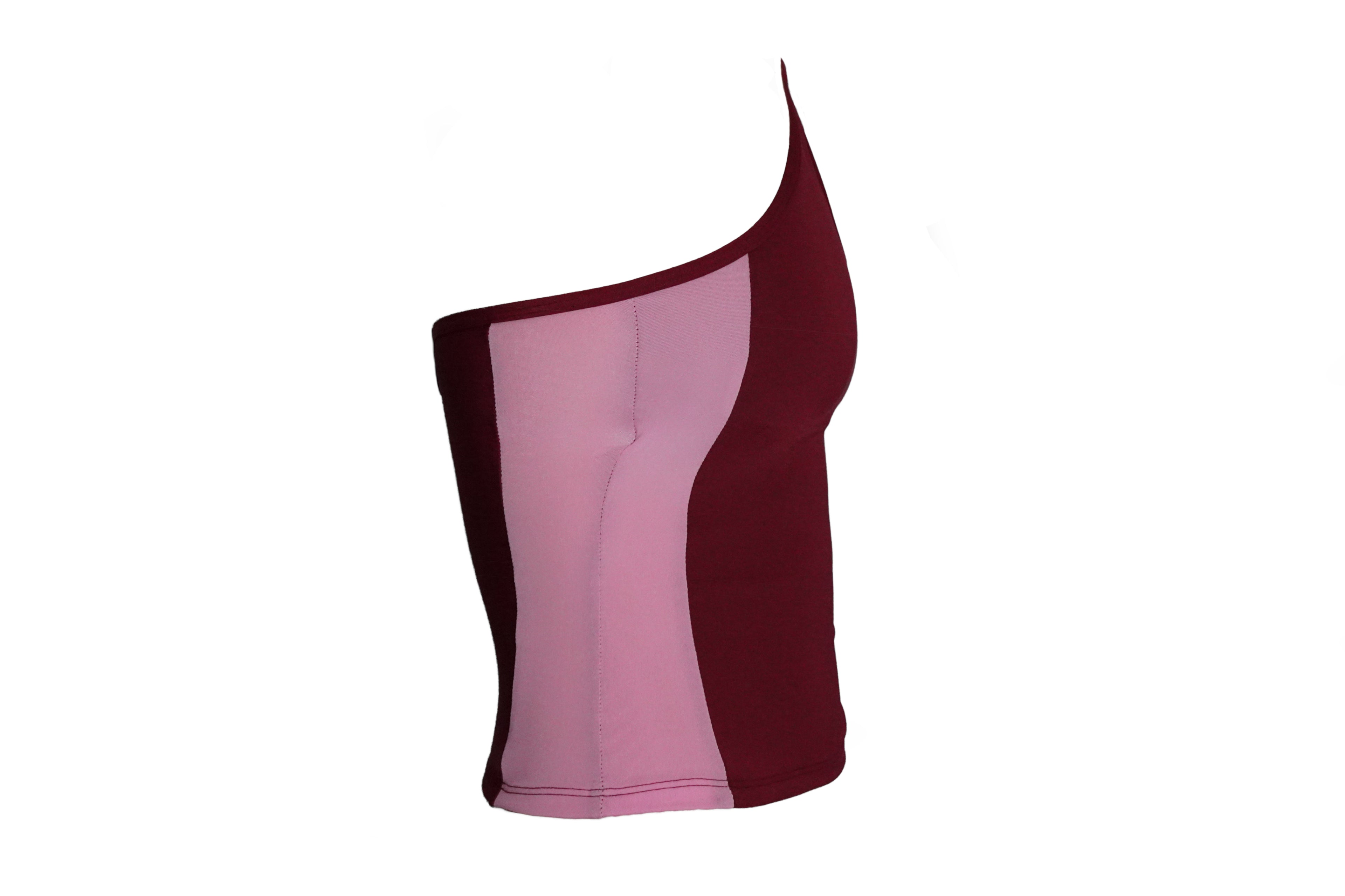 The Tankini Set | Maroon and Pink