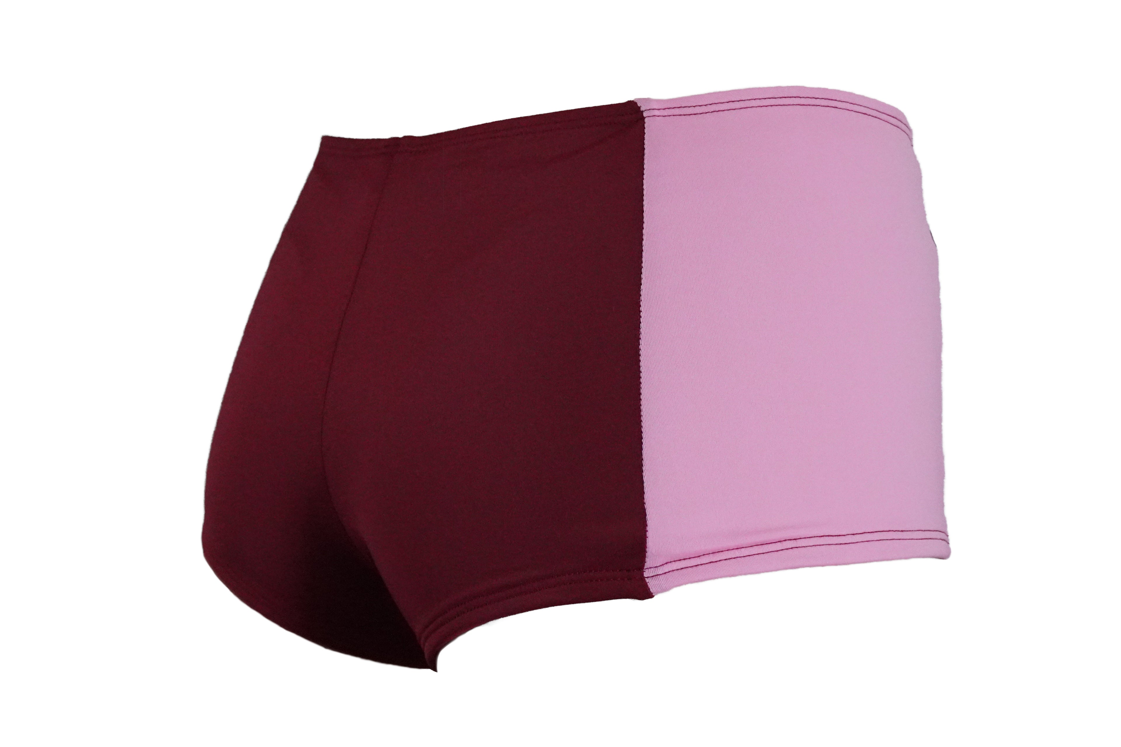 The Tankini Set | Maroon and Pink